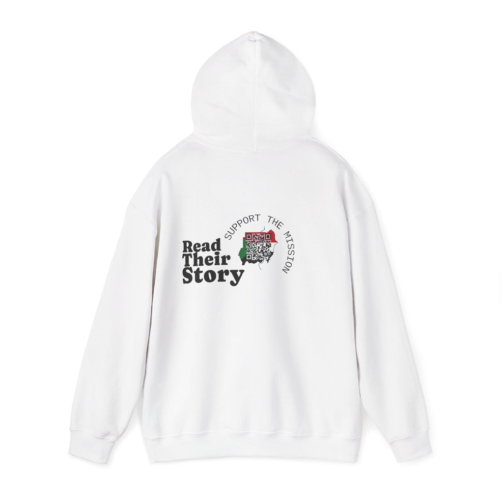 Othman Collection Hoodie — QR Code Map Sepia Design