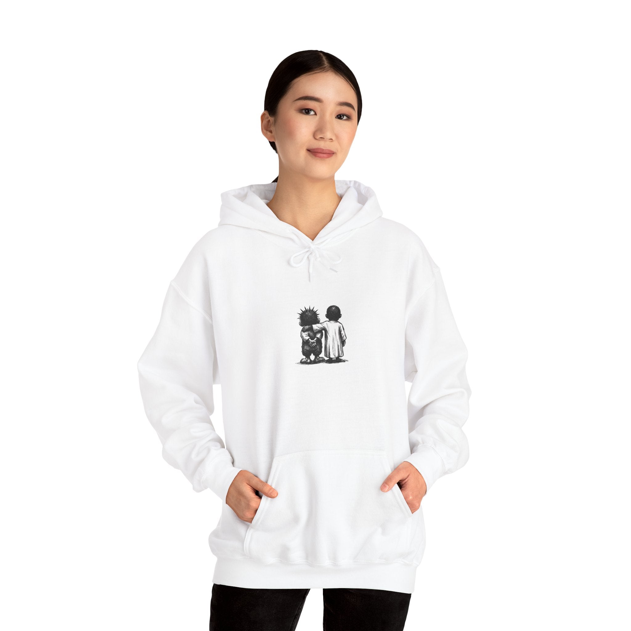 Othman Collection Hoodie — QR Code Map & B&W O&H Design
